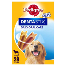 Pedigree Dog Treat for Large Dogs, Dentastix Daily Dental Chews, 28 St