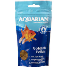 AQUARIAN Complete Nutrition, Aquarium Goldfish Food Pellets Also Suita