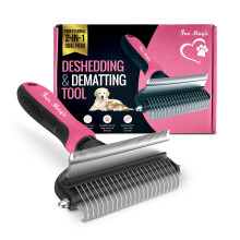 Fur Magic Deshedding and Dematting Tool – 2-in-1 Double-Sided Dog Groo