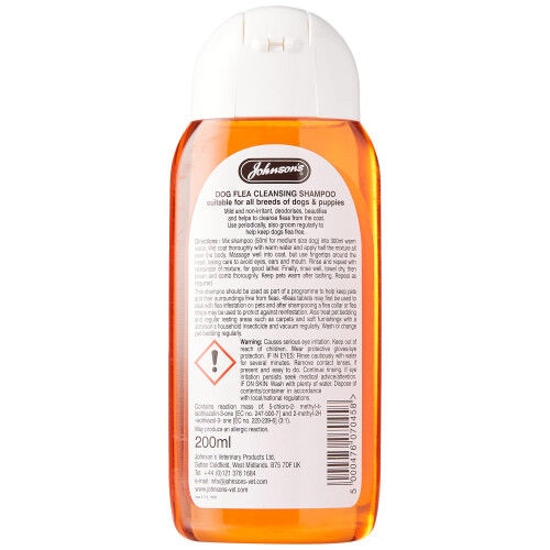Johnson's Veterinary JVP Dog Flea Cleansing Shampoo, 200 ml 1