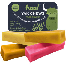 Fuzzl 4 Flavours Premium Yak Chews for Dogs 4x70g Original, Superfood
