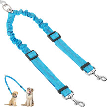 Blanlody Double Dog Lead for Walking 2 Dogs No Tangle, Reflective Bung