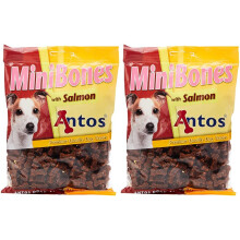 Antos Mini Bones Salmon Dog Treats, 200 g (Pack of 2)