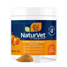 NaturVet Pure Pumpkin Powder for Dogs – 225g 100% Natural, Rich in Pre