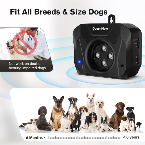Anti Barking Device, 3 Adjustable Frequency Ultrasonic Dog Barking Det 2