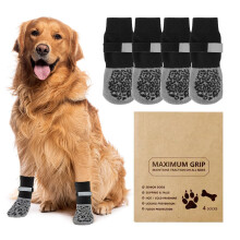 Anti Slip Dog Socks Paws Stop Licking, 2 Pairs Dog Boots Protector Soc