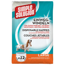 Simple Solution Disposable Dog Diapers for Female Dogs, Super Absorben