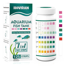 7 in 1 Aquarium Test Strips, 125 Count Fish Tank Test Strips for Fresh