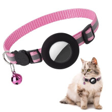 Airtag Cat Collar, Air tag Cat Collar with Bell and Safety Buckle in 3