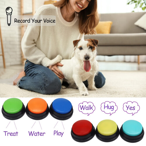 Voice Recording Button, Dog Buttons for Communication Pet Training Buz 1