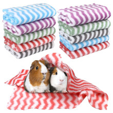 10 Pcs Guinea Pig Fleece Blanket, 12 x 12 In Guinea Pig Bedding, Reusa