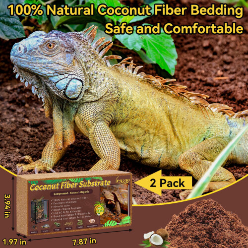 Legigo 2 Pack Compressed Coconut Fiber Substrate - 100% Organic Coconu 1