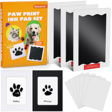 Nabance Paw Print Kit for Dogs & Cats, 3 Large Size Inkless Ink Pads w