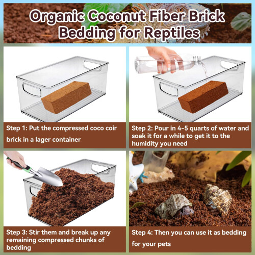 Legigo 2 Pack Compressed Coconut Fiber Substrate - 100% Organic Coconu 2