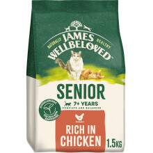 James Wellbeloved Cat Senior Hypoallergenic Dry Food Chicken 1.5 kg