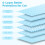 PWEZON Disposable Litter Box Liners, 50 pcs Super Absorbent Training P 6