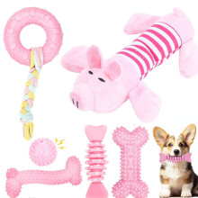 CAMITER 6 Pcs Puppy Toys - Interactive Teething Toys for Boredom,Soft