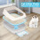 PWEZON Disposable Litter Box Liners, 50 pcs Super Absorbent Training P 2