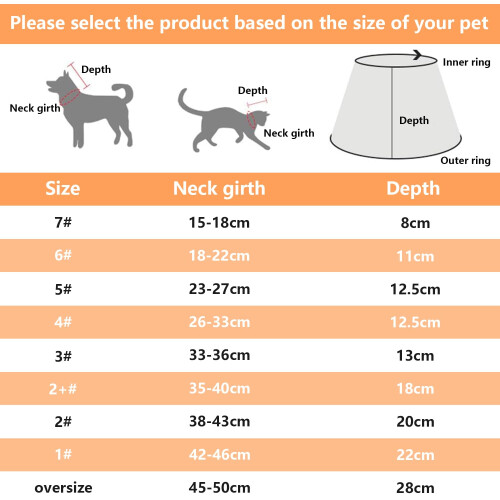 Dog Cone Recovery Collar Adjustable Pet Cone Collar Cat Comfy Soft Con 1