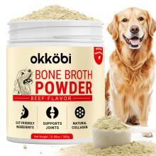 OKKÖBI Beef Bone Broth for Dogs - All-Natural Food Topper for Picky Ea