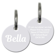 Personalised Dog Tags for Pets Engraved UK Cat Dog Name Identity Pet T
