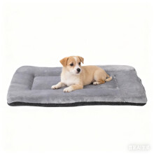DERICOR Dog Bed Plush Dog Crate Bed 24" x 18" Crate Pad Double Sided P