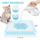 PWEZON Disposable Litter Box Liners, 50 pcs Super Absorbent Training P 3