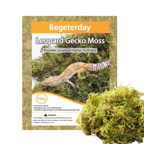 Begeterday 100g Leopard Gecko Moss, Provides Localized Higher Humidity