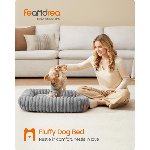 FEANDREA Feandrea Dog Bed, Medium Dog Sofa Bed, Soft Padding, Washable, 71 x 55 1