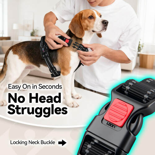 PHOEPET No Pull Dog Harness Adjustable Dog Vest Harness for Daily Walk 2