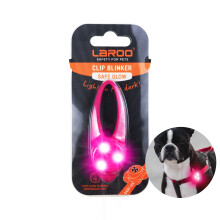 LED Dog Tag Light Waterproof with 3 Flash Modes for Pet Safety and Night Walking (Rose)