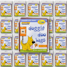 Snappies Tidy-Up Doggie Doo Bags with Tie Handles 20 Packs with 20 bag
