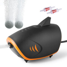 HITOP Powerful Aquarium Air Pump, Dual Outlets Aquarium air pump, Adju