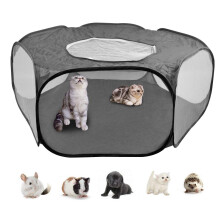 DODUOS Small Animal Cage Tent Pop up Pet Playpen, Foldable Pet Cage Te