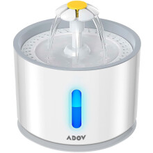 ADOV Cat Water Fountain for Drinking 2.4L, Automatic Pet Water Dispens