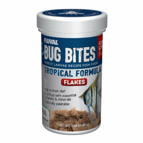 Fluval Fluval Bug Bites Tropical Flakes 45g