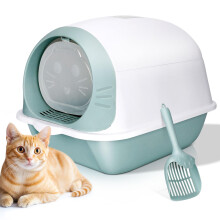 Pawchop Cat Litter Tray, Cat Litter Box with Anti-Spillage Lid, Enclos