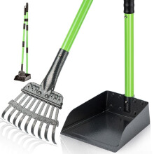 Kamdhenu Dog Pooper Scooper, Dog Poop Tray and Rake Set, Pet Waste Rem