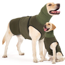 HEYWEAN Dog Anxiety Jacket with Calming Hood and Ear Cover - Reflectiv