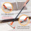 Carpet Rake for Pet Hair Removal, Double Sided Remover Carpet Scraper, 3