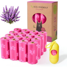 Ninsetinsoe poo bags dogs pink 240 bags Leak Proof and Extra Thick dog