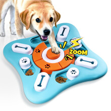 MEKEET Interactive Dog Puzzle Toys, Dog Puzzle Feeder with Squeaker, T