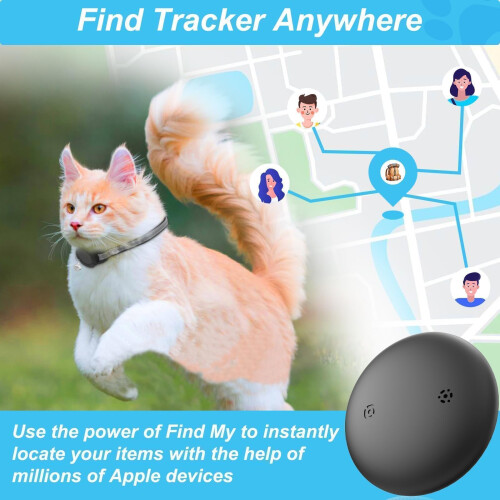 JIARUI Cat Tracker Collar - Real Time GPS Cat Tracker - Works with App 2