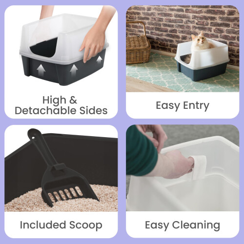 Iris Cat Litter Box Scoop, One Size, Beige 1