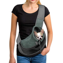 Pet Dog Cat Sling Carrier Bag Puppy Shoulder Carry Hands Free Dog Fron