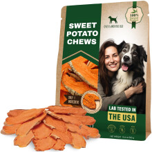 Dog Treats Sweet Potato Chips 300 g - All Natural Pet Snack Chews - Gr