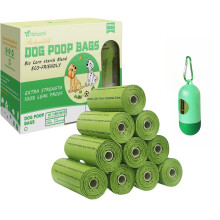 Dog Poop Bags with Leash Dispensers,150 Counts (10 Rolls), Biodegradab