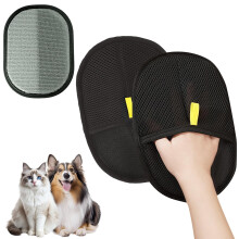 AMFUN 2PCS Pet Static HairRemoval Gloves Reusable Static Removal Glove