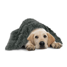 The Dog's Blanket Sound Sleep Donut Dog Blanket, Large Grey 72x107cm,