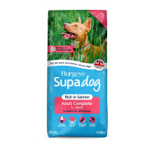 Burgess Supadog Rich in Salmon dry dog food,12.5 kg (Pack of 1)
